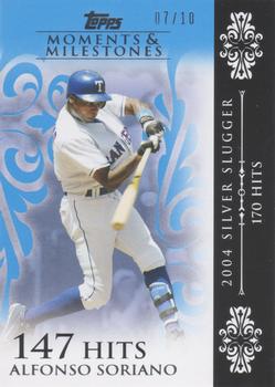 2008 Topps Moments & Milestones - Blue #56-147 Alfonso Soriano Front