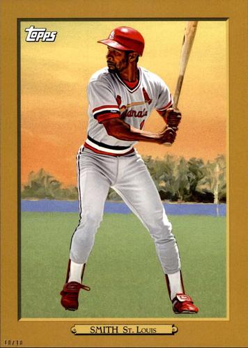 2020 Topps Turkey Red 2020 (Series Two) 5x7 - Gold 5x7 #TR-84 Ozzie Smith Front