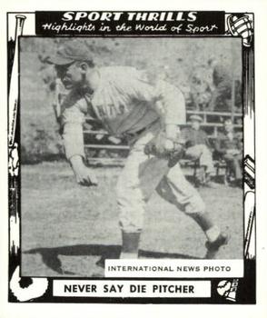 1948 Swell Sport Thrills Reprint #7 Never Say Die Pitcher: Hal Schumacher WS Front