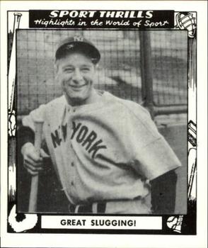 1948 Swell Sport Thrills Reprint #14 Great Slugging: Lou Gehrig's Four Homers Front