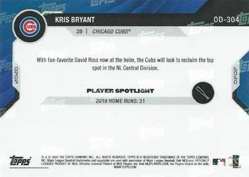 2020 Topps Now Road to Opening Day Chicago Cubs - Orange #OD-304 Kris Bryant Back