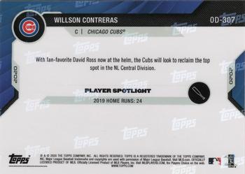 2020 Topps Now Road to Opening Day Chicago Cubs - Orange #OD-307 Willson Contreras Back