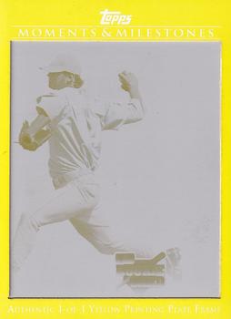 2008 Topps Moments & Milestones - Printing Plates Yellow #149 Luke Hochevar Front