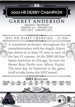 2008 Topps Moments & Milestones - Red #23-21 Garret Anderson Back