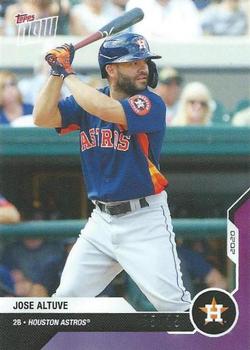 2020 Topps Now Road to Opening Day Houston Astros - Purple #OD-155 Jose Altuve Front