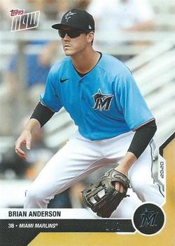2020 Topps Now Road to Opening Day Miami Marlins - Gold #OD-251 Brian Anderson Front