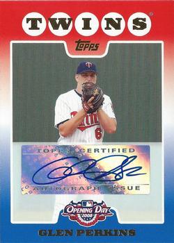 2008 Topps Opening Day - Autographs #ODA-GP Glen Perkins Front
