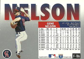 1993 Fleer Final Edition #F-186 Gene Nelson Back