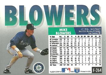 1993 Fleer Final Edition #F-264 Mike Blowers Back