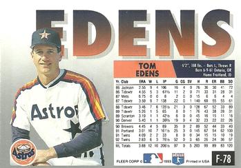  1994 Flair #169 Tom Edens NM-MT Houston Astros