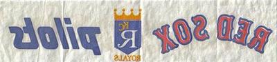 1969 Fleer Iron-Ons #NNO Boston Red Sox Script / Kansas City Royals Logo / Seattle Pilots Script Back