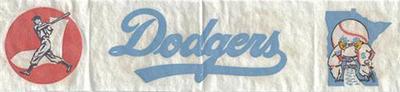 1969 Fleer Iron-Ons #NNO Chicago White Sox Logo / Los Angeles Dodgers Script / Minnesota Twins Logo Front