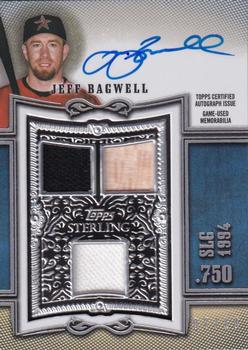 2020 Topps Sterling - Sterling Swings Autograph Relics Blue #SWAR-JB Jeff Bagwell Front