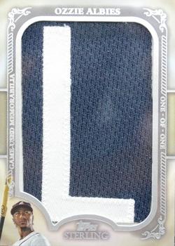 2020 Topps Sterling - Jersey Letter Patch #JLP-OA Ozzie Albies Front
