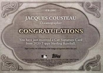 2020 Topps Sterling - Cut Signatures #CS-JAC Jacques Cousteau Back