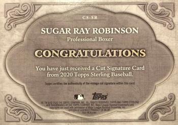 2020 Topps Sterling - Cut Signatures #CS-SR Sugar Ray Robinson Back
