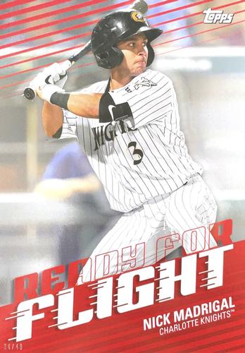 2020 Topps Pro Debut Ready for Flight 5x7 #RFF-NM Nick Madrigal Front