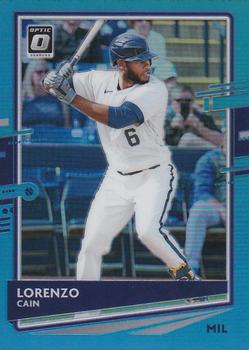 2020 Donruss Optic - Carolina Blue #108 Lorenzo Cain Front
