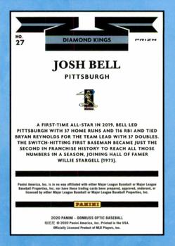 2020 Donruss Optic - Carolina Blue and White #27 Josh Bell Back