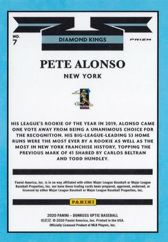 2020 Donruss Optic - Holo #7 Pete Alonso Back