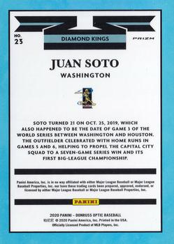 2020 Donruss Optic - Holo #23 Juan Soto Back