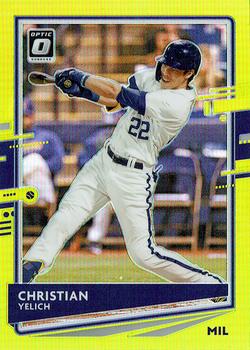 2020 Donruss Optic - Lime Green #129 Christian Yelich Front