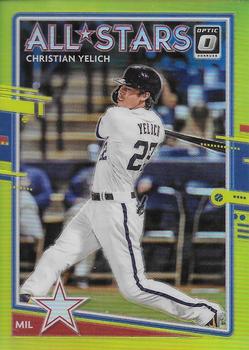 2020 Donruss Optic - Lime Green #198 Christian Yelich Front