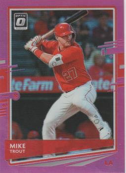 2020 Donruss Optic - Pink #142 Mike Trout Front