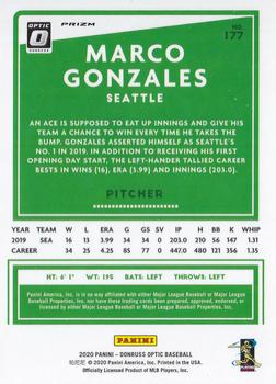2020 Donruss Optic - Red Wave #177 Marco Gonzales Back