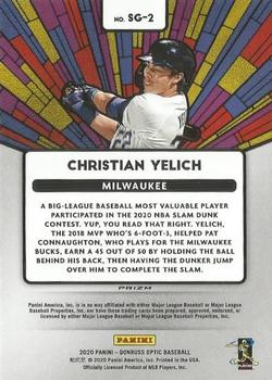 2020 Donruss Optic - Stained Glass Holo #SG-2 Christian Yelich Back