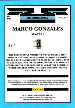 2020 Donruss Optic - Cracked Ice Red #22 Marco Gonzales Back