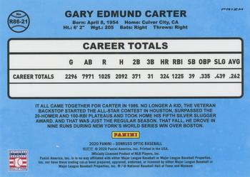 2020 Donruss Optic - Retro 1986 #R86-21 Gary Carter Back