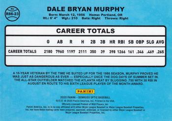 2020 Donruss Optic - Retro 1986 #R86-23 Dale Murphy Back