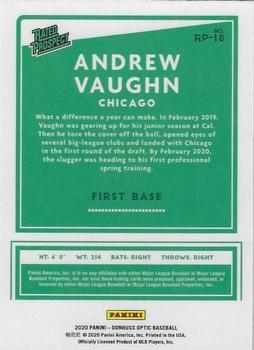 2020 Donruss Optic - Rated Prospects #RP-18 Andrew Vaughn Back