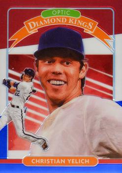 2020 Donruss Optic - Red, White and Blue #5 Christian Yelich Front