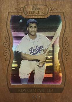 2008 Topps Sterling - Framed Cherry Wood #190 Roy Campanella Front