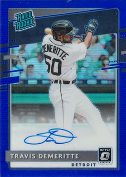2020 Donruss Optic - Rated Rookies Signatures Blue #RRS-TD Travis Demeritte Front