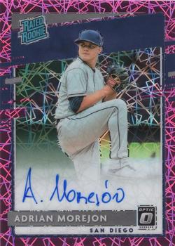 2020 Donruss Optic - Rated Rookies Signatures Pink Velocity #RRS-AM Adrian Morejon Front