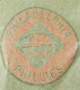 1959 Bazooka Hot Iron Transfers #NNO Philadelphia Phillies Back