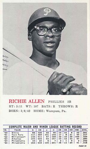 1964 Topps Rookie All Star Banquet #19 Richie Allen Front