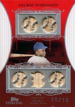 2008 Topps Sterling - Moments Relics Five #5SM-14 Jackie Robinson Front