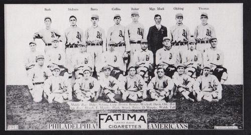 1988 1913 Fatima Teams (T200) Oversized Reprints #NNO Philadelphia Athletics Front