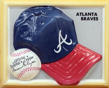1969 Fleer 3D Trophy Hats #NNO Atlanta Braves Front