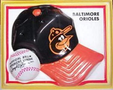 1969 Fleer 3D Trophy Hats #NNO Baltimore Orioles Front