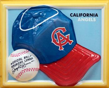 1969 Fleer 3D Trophy Hats #NNO California Angels Front