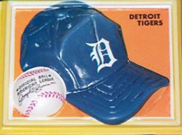 1969 Fleer 3D Trophy Hats #NNO Detroit Tigers Front