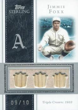 2008 Topps Sterling - Moments Relics Triple #3SM-16 Jimmie Foxx Front
