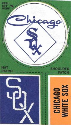 1967 Fleer Cloth Baseball Emblems Tallboys #NNO Chicago White Sox Front