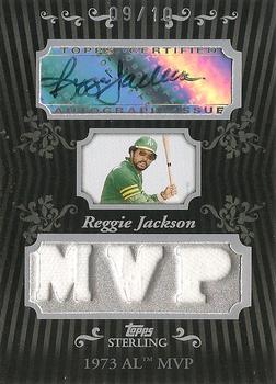 2008 Topps Sterling - Stardom Relics Autographs Triple #3SSA-101 Reggie Jackson Front