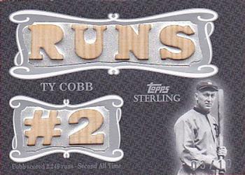 2008 Topps Sterling - Stardom Relics Six #6SS-60 Ty Cobb Front